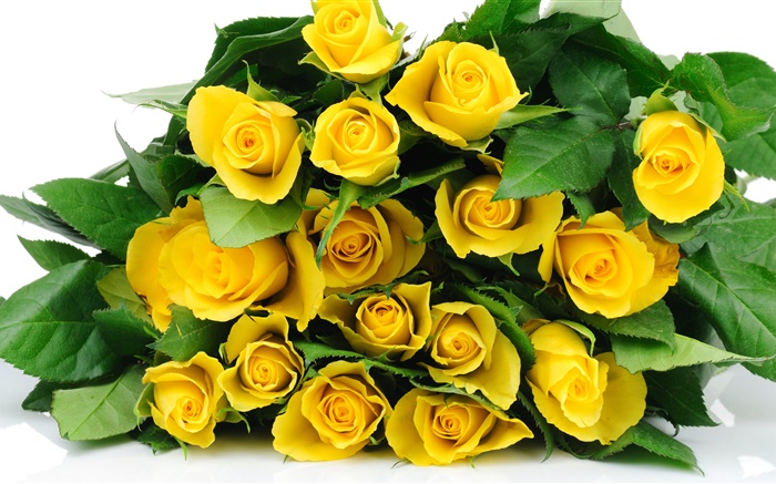 花束の黄色の花をバラ 壁紙 ピクチャー