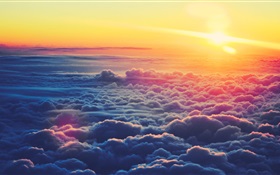美しい夕焼け雲、日光 HDの壁紙
