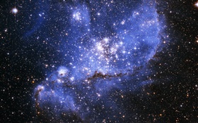 ブルー星雲、星 HDの壁紙