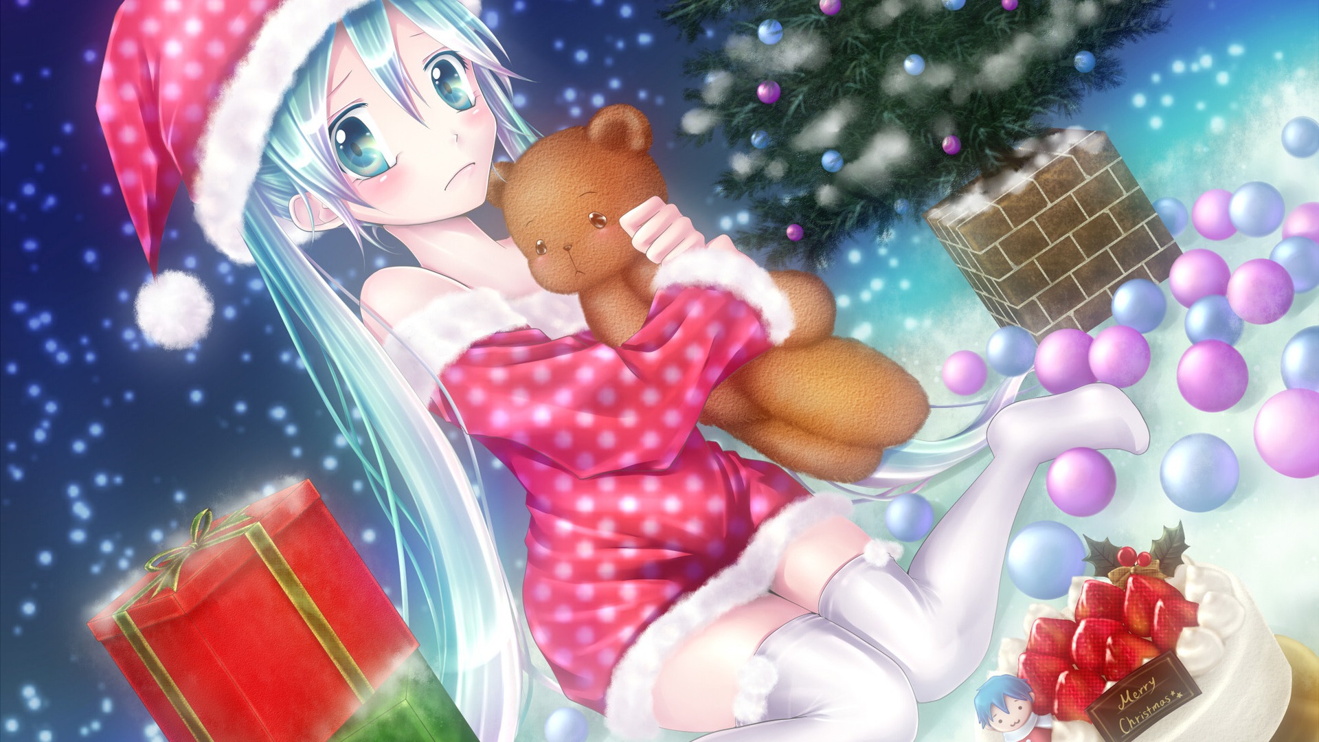 クリスマスのアニメの女の子 デスクトップの壁紙 19x1080 壁紙をダウンロード Ja Hdwall365 Com