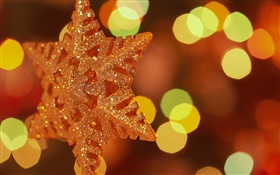 クリスマスの雪の結晶、色のハロー背景 HDの壁紙