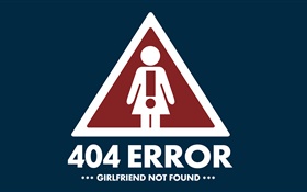 クリエイティブ写真は、404エラー、ガールフレンドが見つかりません HDの壁紙