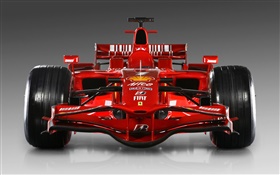 フェラーリ、赤、レースカーのフロントビュー HDの壁紙