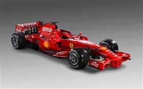 フェラーリの赤いレースカー