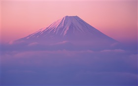 富士山、夕暮れ HDの壁紙