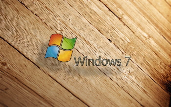 Windows 7の、木板 壁紙 ピクチャー