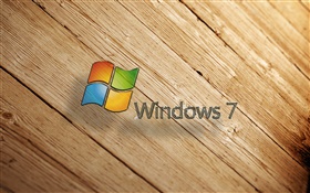 Windows 7の、木板 HDの壁紙