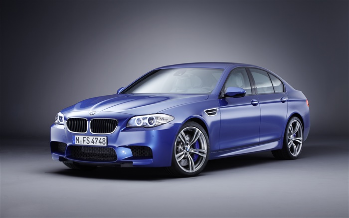 BMW M5青い車 壁紙 ピクチャー