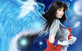 美しいアニメ天使の女の子 HDの壁紙