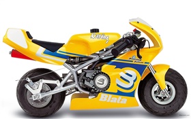 Blataミニバイク黄色のバイク HDの壁紙