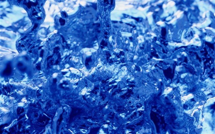 青い水マクロ撮影 壁紙 ピクチャー