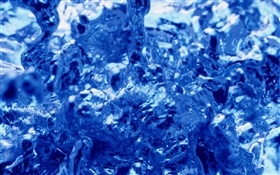 青い水マクロ撮影 HDの壁紙