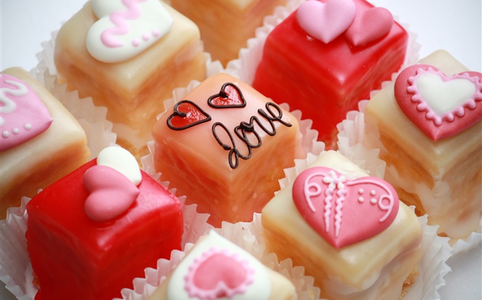 キャンディ、愛の心、デザート 壁紙 ピクチャー