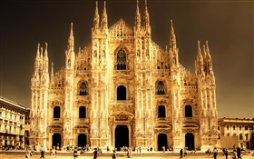 大聖堂、ミラノ、イタリア、建物 HDの壁紙