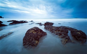 海岸、湾、青空、ニュージーランド HDの壁紙
