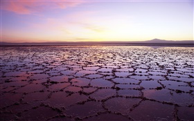 デッド海、美しい夕暮れの風景 HDの壁紙