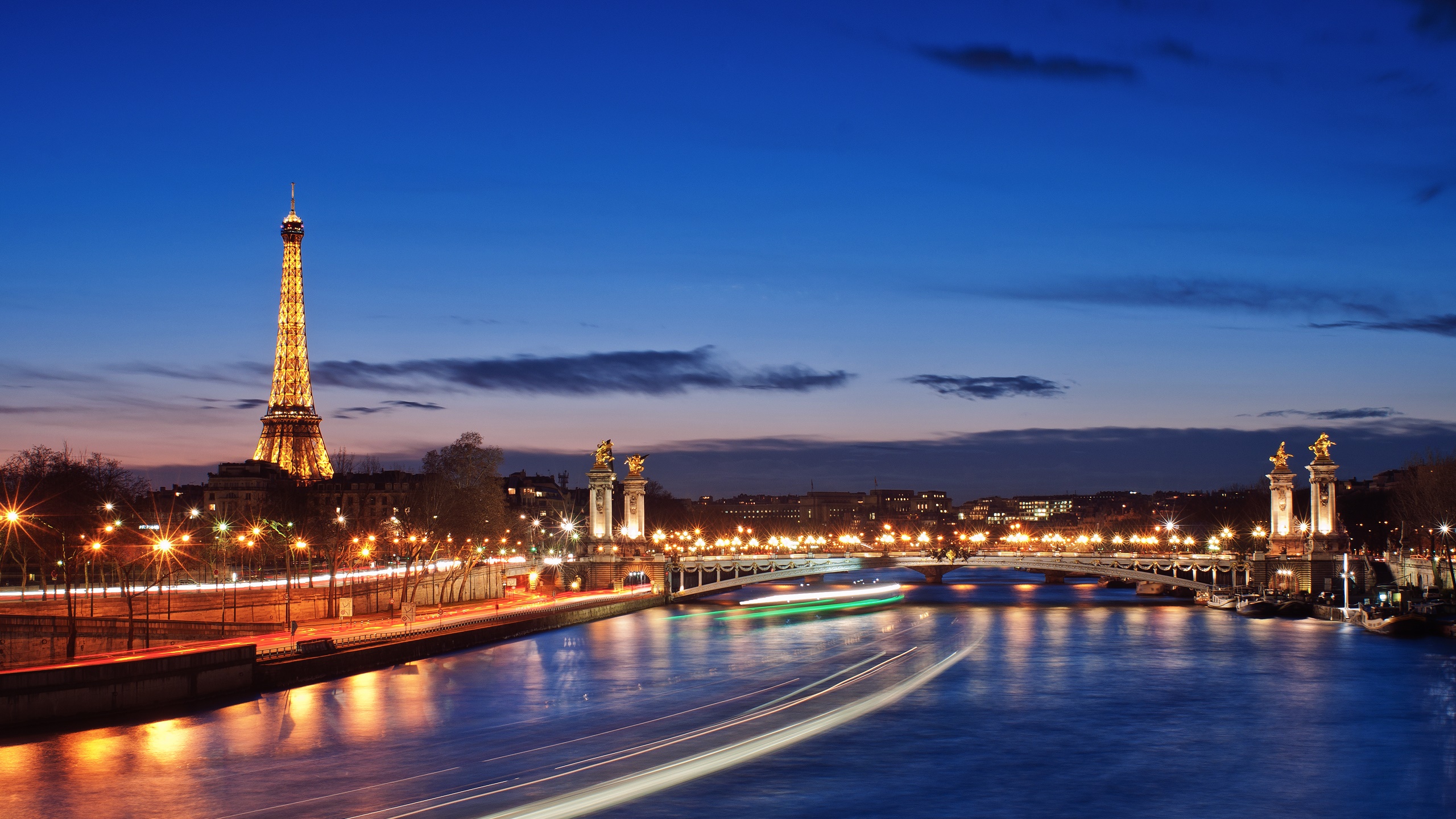 フランス パリ 都市の夜 ライト 美しい風景 デスクトップの壁紙 2560x1440 壁紙をダウンロード Ja Hdwall365 Com