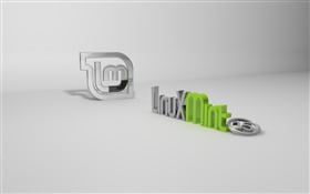 Linuxのミント15システムの3Dロゴ