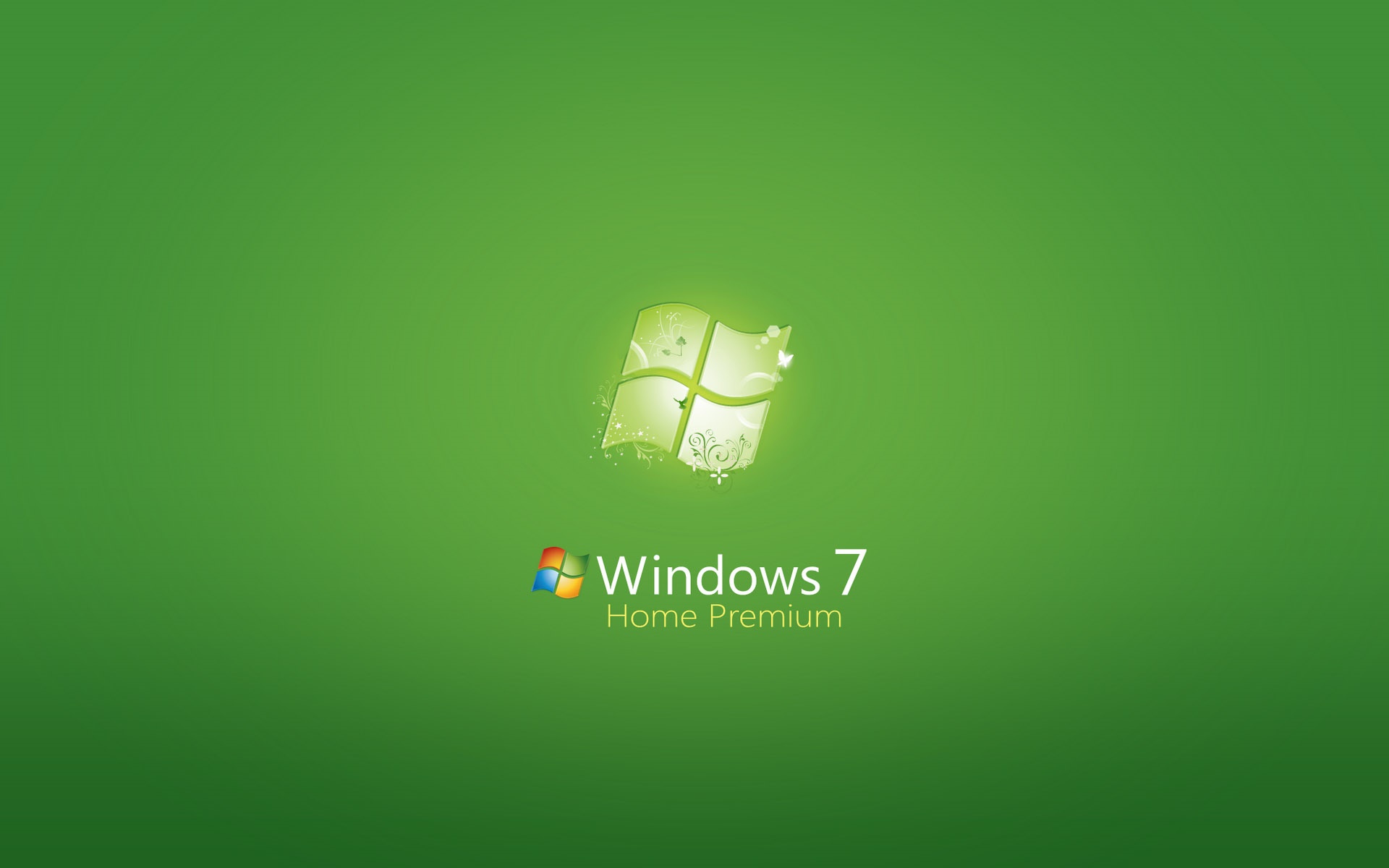 Windows 7のホームプレミアム 緑の背景 デスクトップの壁紙 1920x1200 壁紙をダウンロード Ja Hdwall365 Com