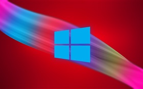 Windowsの9ロゴ、抽象的な背景 HDの壁紙