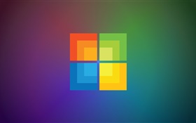 Windowsの9ロゴ、異なる背景