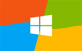 Windowsの9ロゴ、4色の背景 HDの壁紙