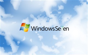 Windowsのセブン、空と雲 HDの壁紙
