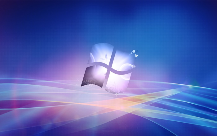 Windowsロゴ、創造的なデザインの背景 壁紙 ピクチャー