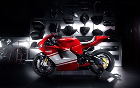 ドゥカティ赤オートバイ HDの壁紙