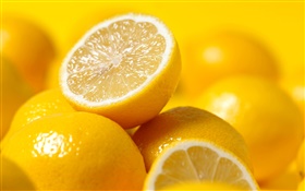 フルーツクローズアップ、レモン HDの壁紙