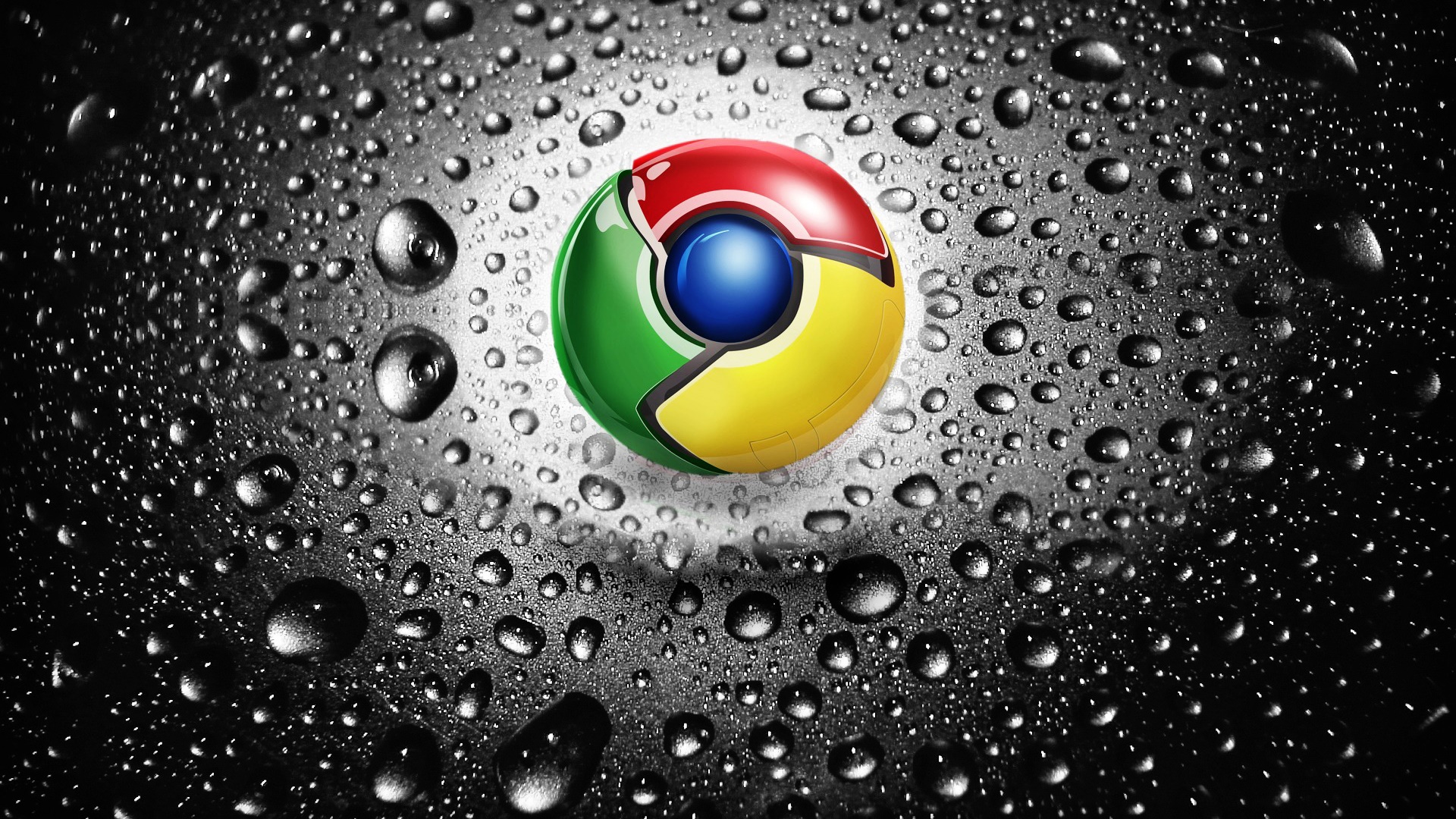 Google Chromeのロゴ 水滴 デスクトップの壁紙 19x1080 壁紙をダウンロード Ja Hdwall365 Com