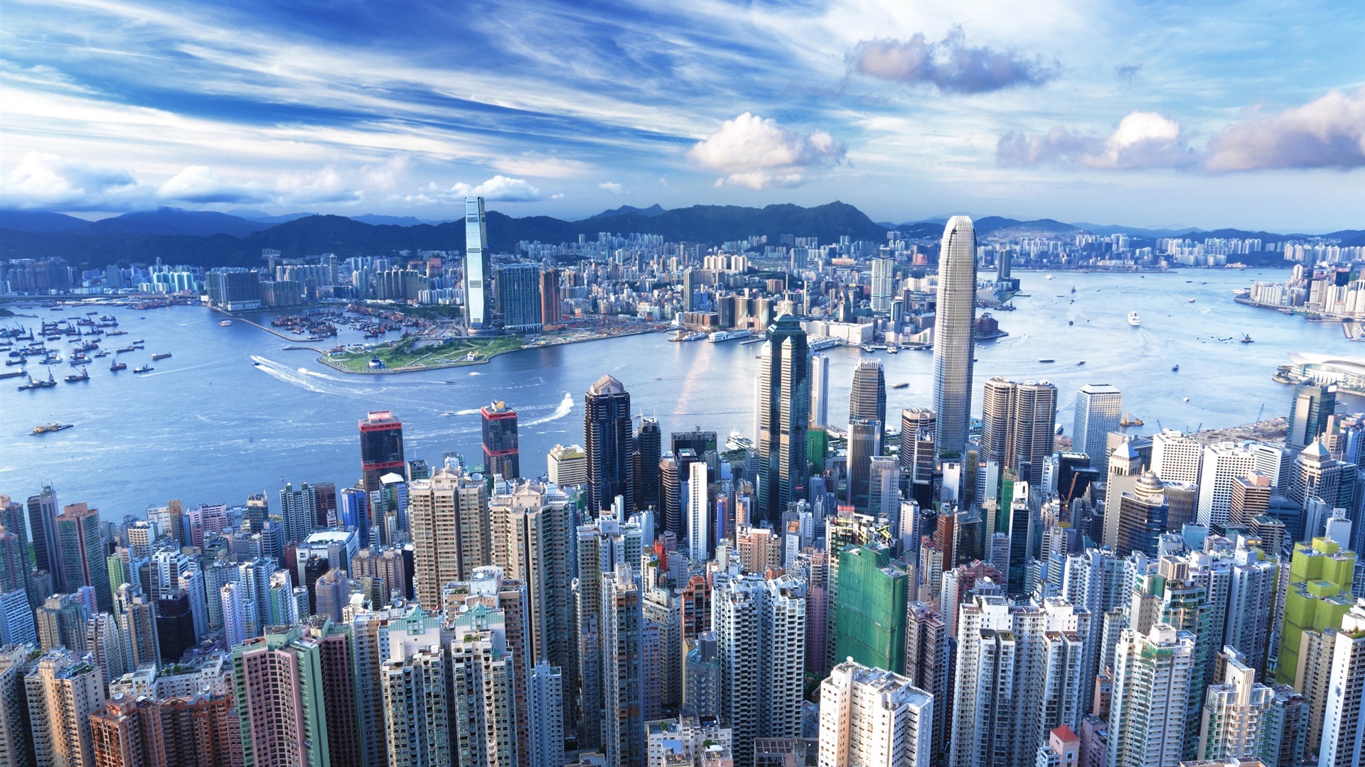 香港 都市 超高層ビル 大都会 デスクトップの壁紙 19x1080 壁紙をダウンロード Ja Hdwall365 Com