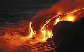 キラウエア溶岩流、ハワイ HDの壁紙