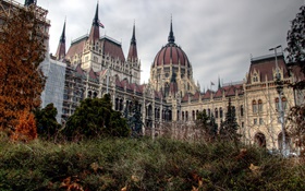 ブダペスト、ハンガリー、市、議会、建物