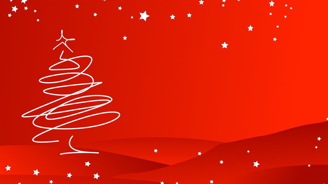 クリスマスをテーマに シンプルなスタイル 木 赤 背景 デスクトップの壁紙 1366x768 壁紙をダウンロード Ja Hdwall365 Com