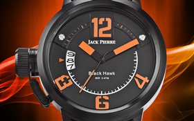 ジャック・ピエール、時計、オレンジと黒 HDの壁紙