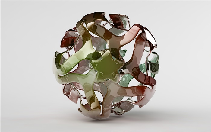3D創造的なデザインのボール 壁紙 ピクチャー