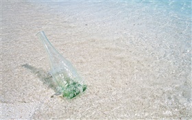 ビーチ、海、水、ガラスびん、モルディブ HDの壁紙