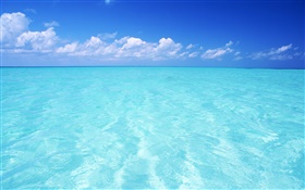 青い海、空、モルディブ