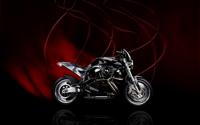 ビューエルのオートバイ、赤、黒の背景 壁紙 ピクチャー