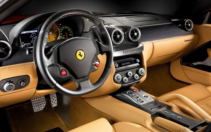 フェラーリF430のスーパーカータクシークローズアップ 壁紙 ピクチャー
