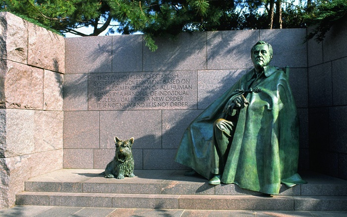フランクリン・デラノ・ルーズベルト、彫像 壁紙 ピクチャー