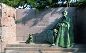 フランクリン・デラノ・ルーズベルト、彫像 HDの壁紙