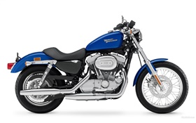 ハーレーダビッドソン883オートバイ、青と黒 HDの壁紙