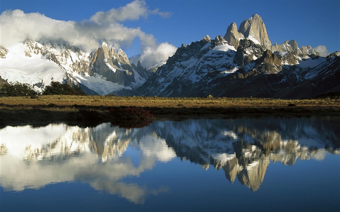 ロス・グラシアレス国立公園、パタゴニア、アルゼンチン、山、湖 壁紙 ピクチャー