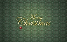 メリークリスマス、緑の背景、ベクトル HDの壁紙