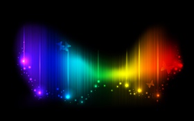 虹の背景、色、抽象的な写真 HDの壁紙