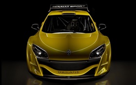 ルノー黄色のスポーツカーのフロントビュー HDの壁紙