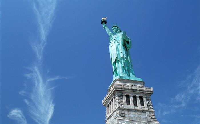 自由の女神、ニューヨーク、USAの像 壁紙 ピクチャー