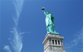 自由の女神、ニューヨーク、USAの像
